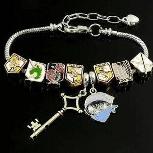 Attack on titan Japan anime Charms Bracelet